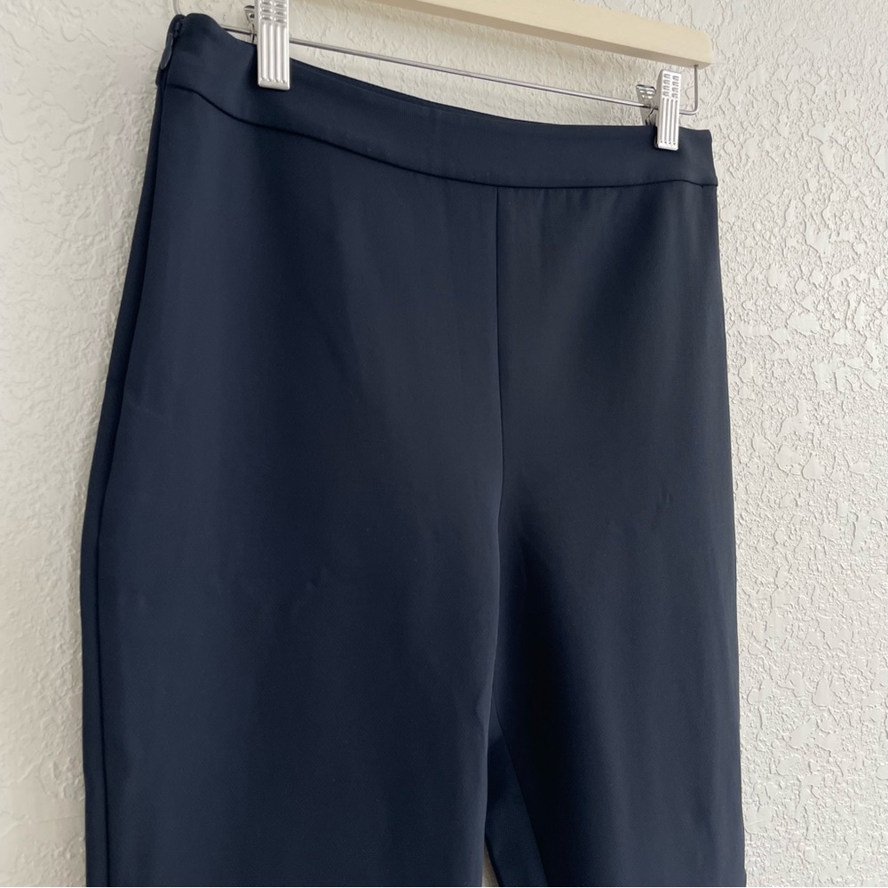 Jenni Kayne Slim Ankle Trouser Pants Cigarette Style Navy Side Zip Size 8 - Picture 5 of 14
